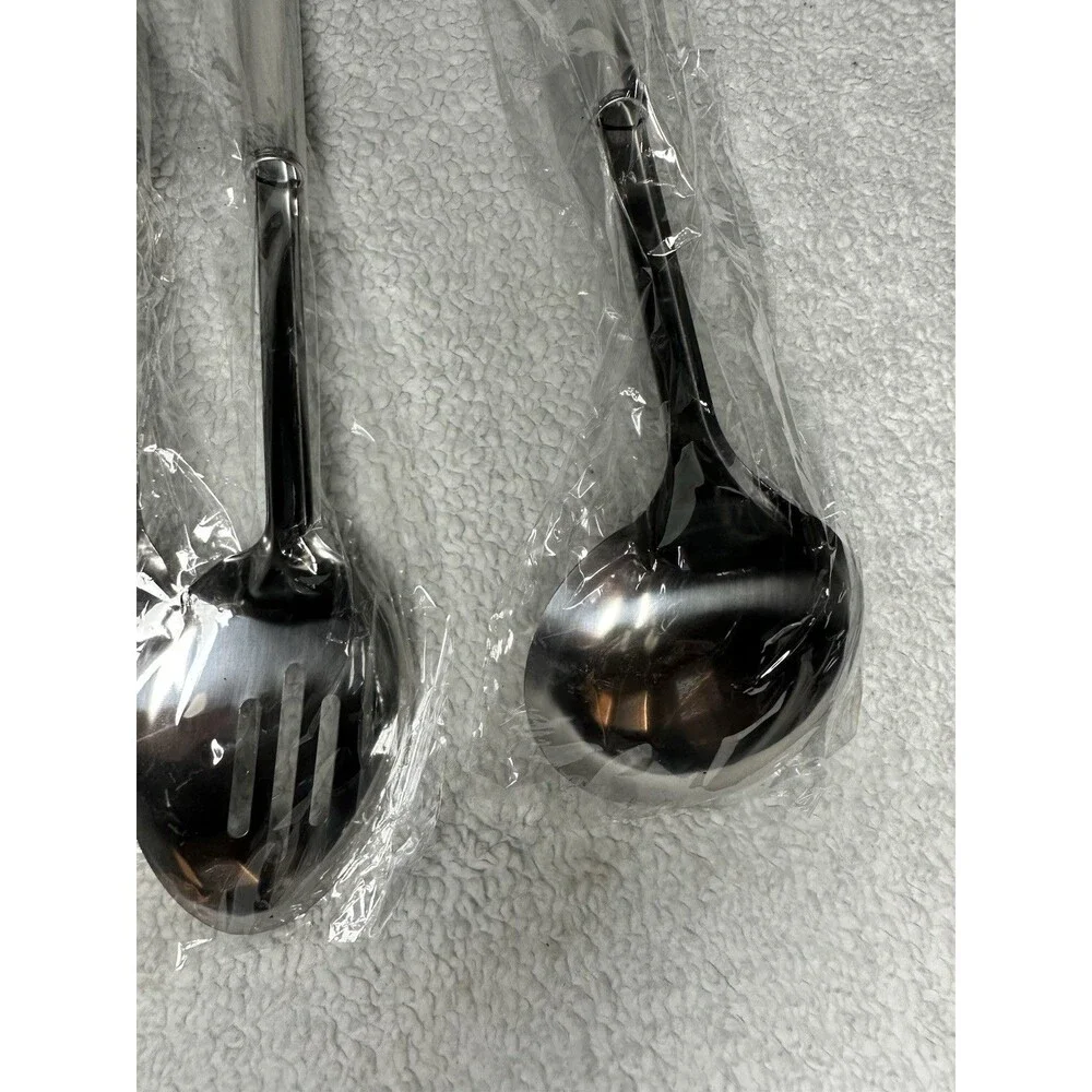 Lot Of 6 Kitchen Utensils Spatulas, Pasta Server, Ladl, Fork, Slotted Spoon